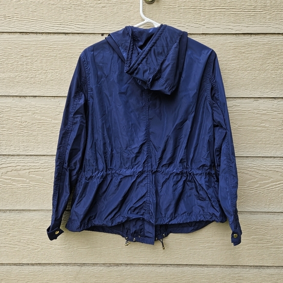 MICHAEL Michael Kors blue rain coat with gold buttons size 1X - Picture 2 of 10